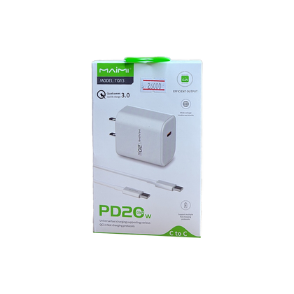 Maimi TQ13 20W USB-C Charger & Cable
